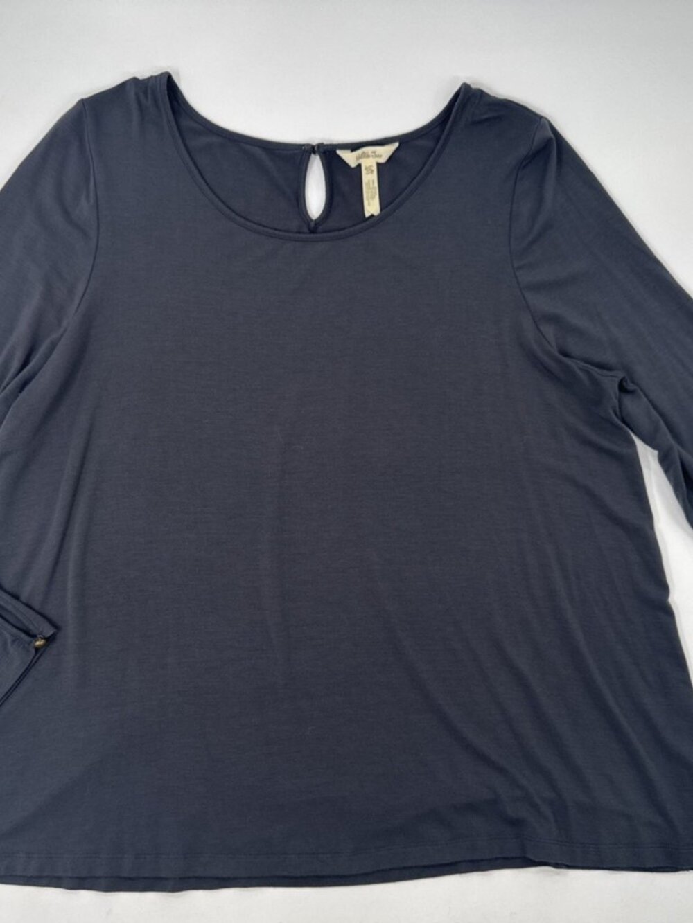 Matilda Jane Shirt Womens XXL 2XL Modal Gray Long Sleeve Scoop Neck